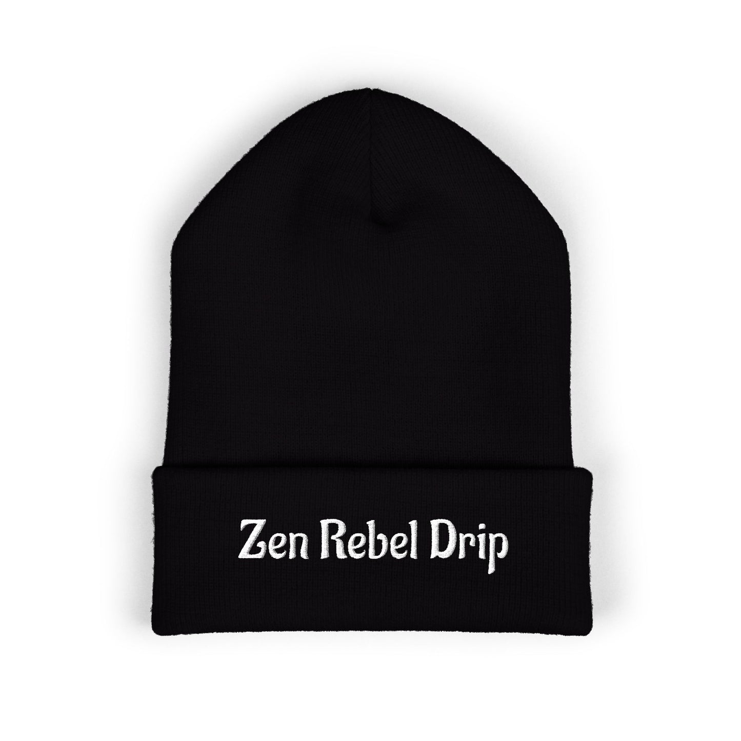 Embroidered Zen Rebel Drip Classic Cuffed Beanie